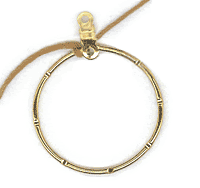 Step 1 - Tie the cord to the top of the hoop